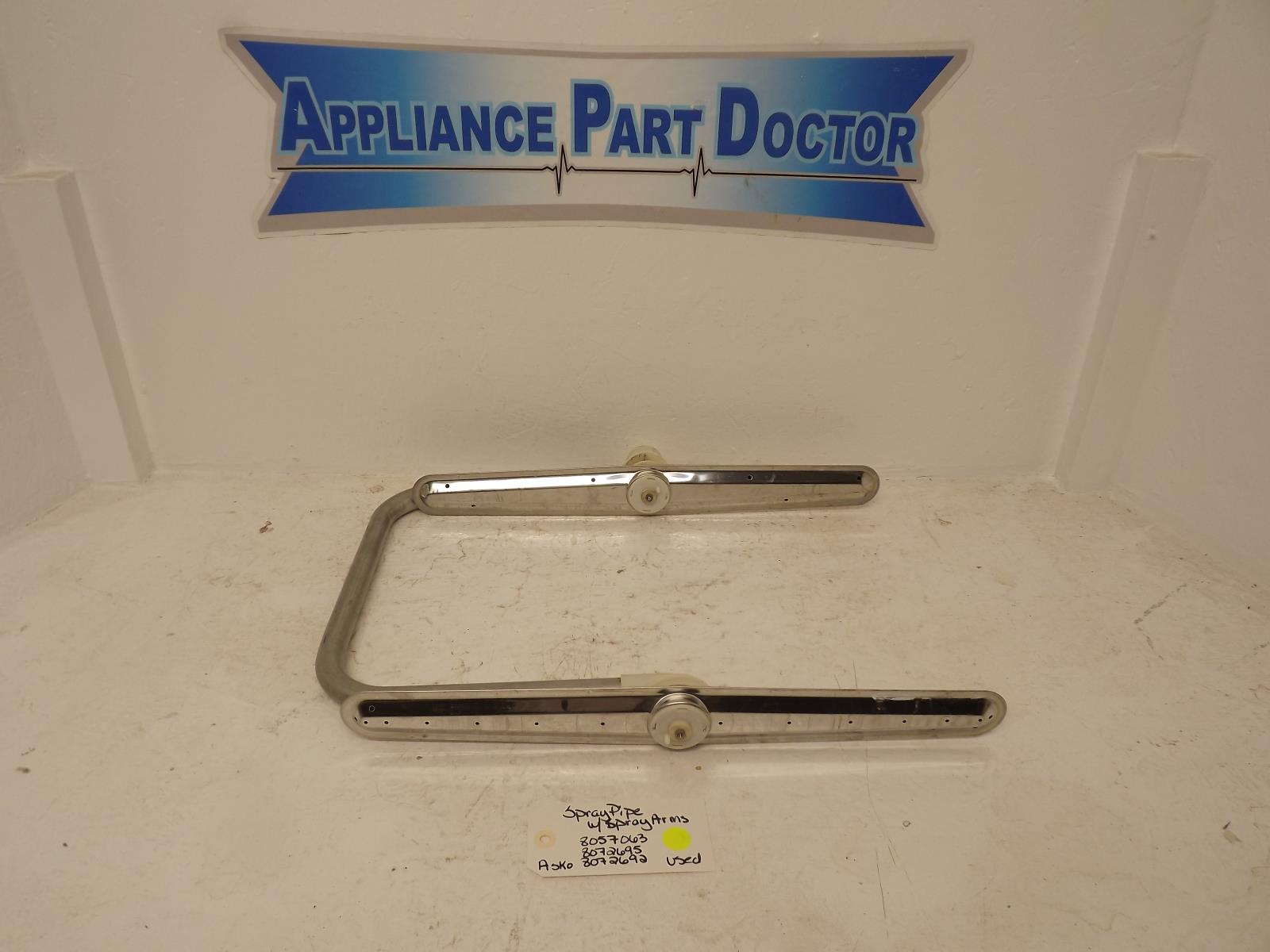 Asko Dishwasher 8057063 8072695 8072692 Spray Pipe w/Spray Arms Used Asko Dishwasher 8057063 8072695 8072692 Spray Pipe w/Spray Arms Used